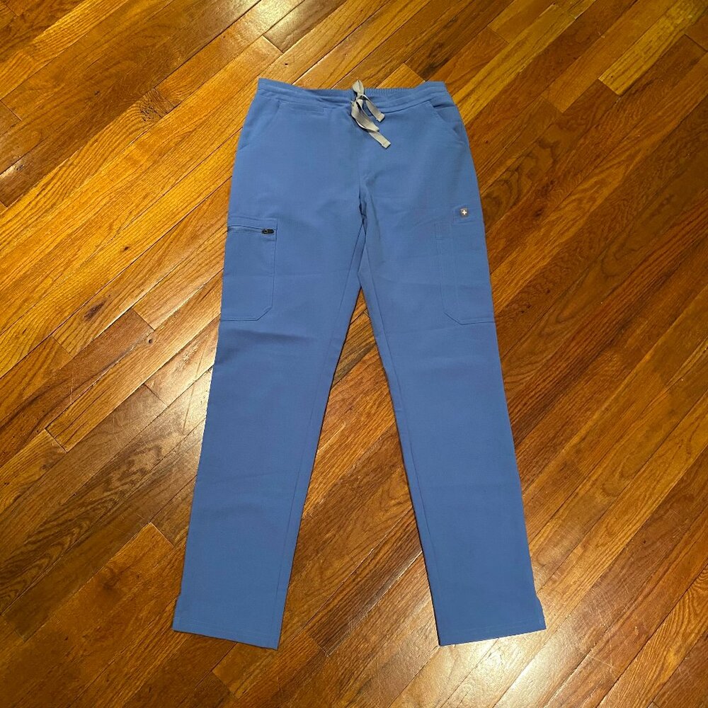 Figs Yola Scrub Pant - Ceil Blue